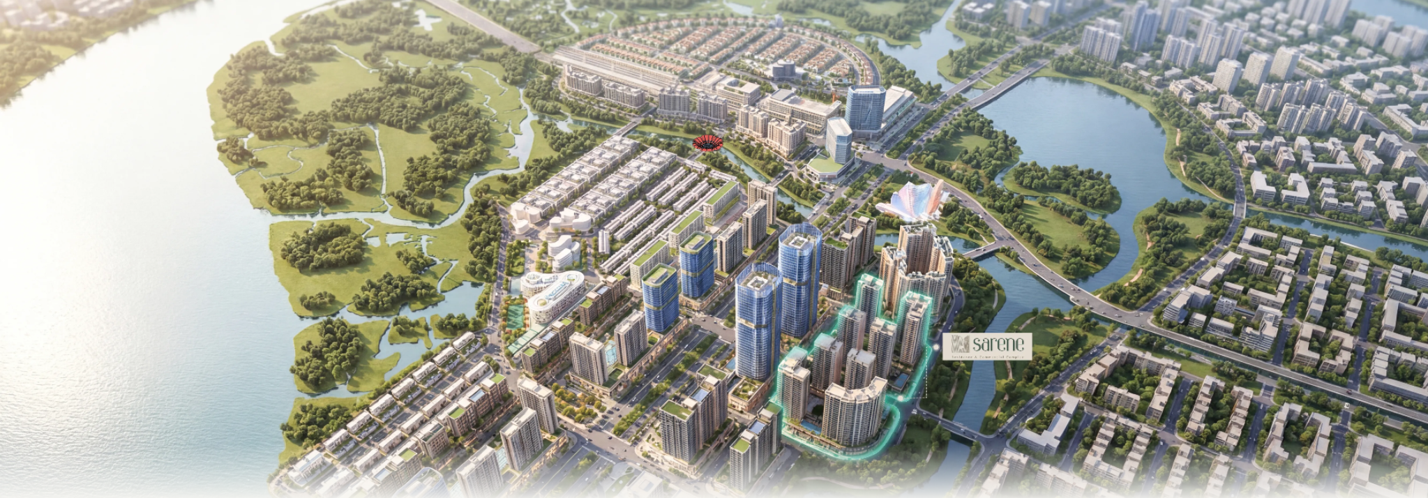 Toàn cảnh vị trí dự án SARENE