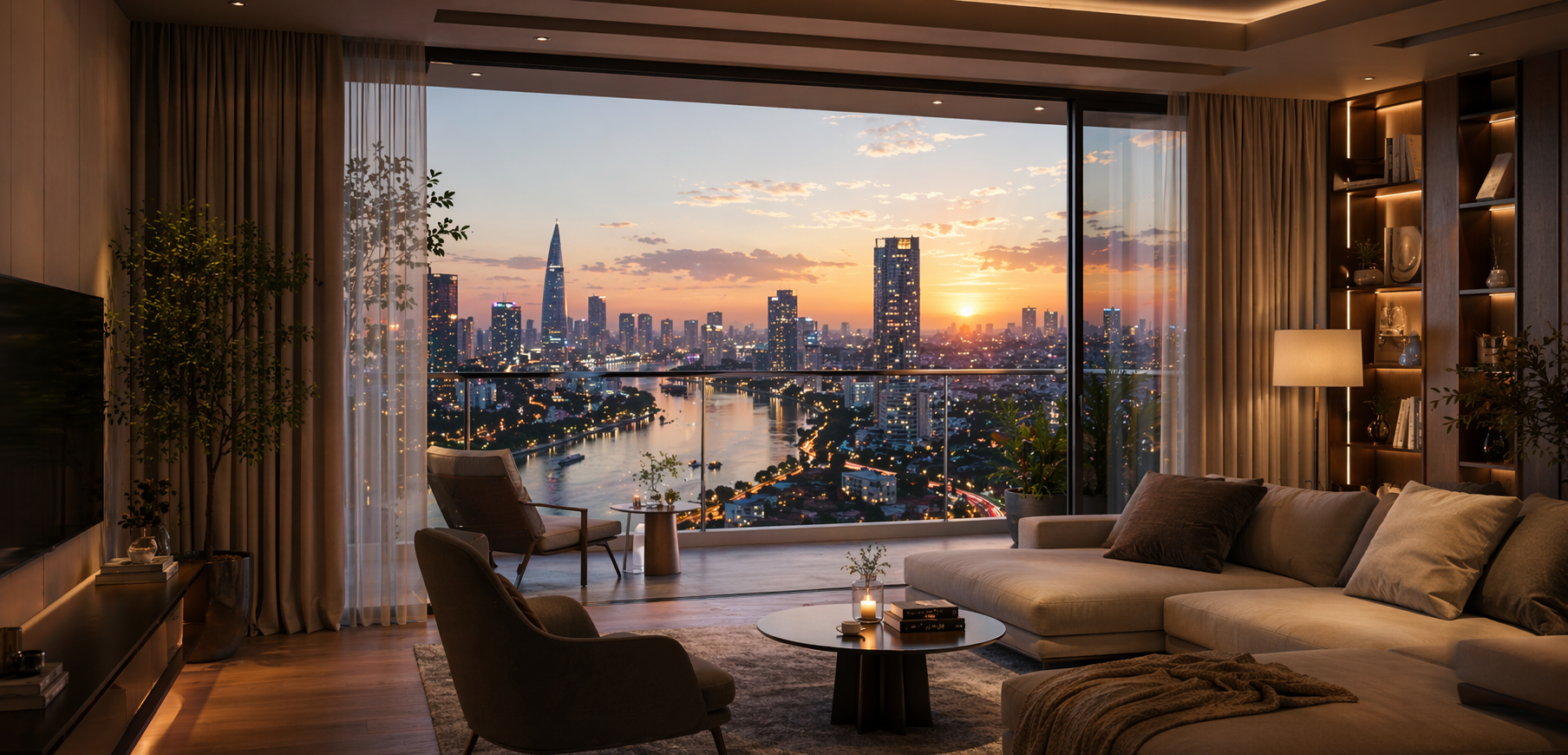 Không gian căn hộ hiện đại