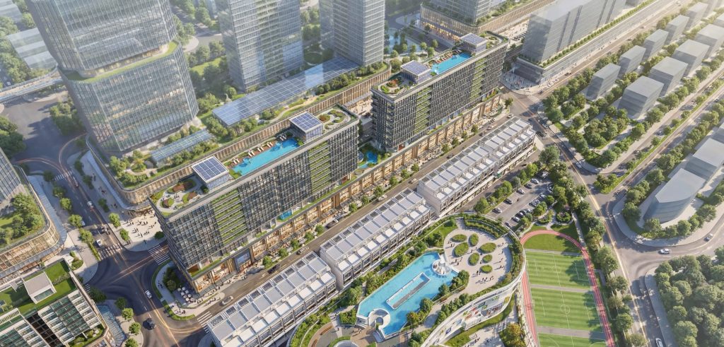 Tổng thể dự án Sarene Sala với căn hộ cao cấp, shophouse và tiện ích nội khu hiện đại