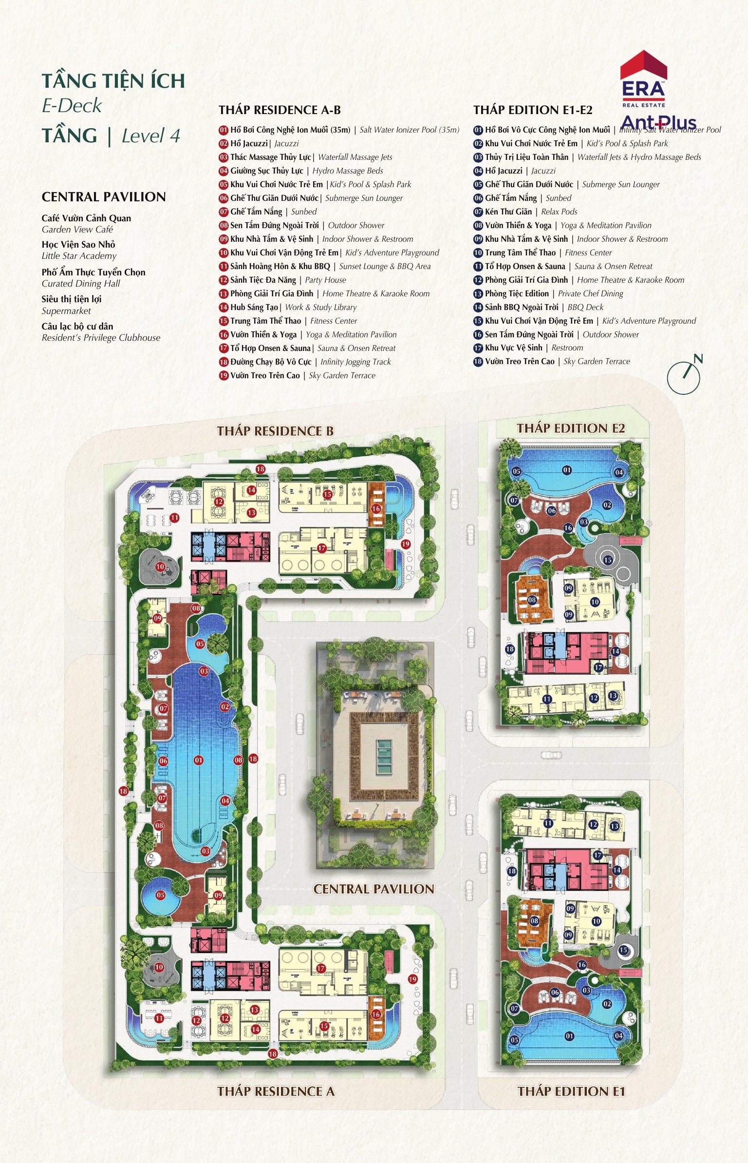 Tiện ích E-Deck SARENE Residence A B